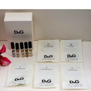 D & G Dolce & Gabbana Collection Set EDT 0.05 oz FOR WOMEN (5 VIALS)